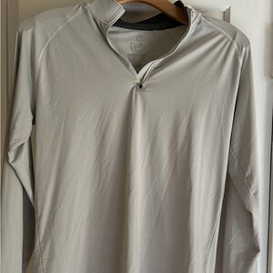 Swannies golf Light Gray Quarter-Zip Pullover